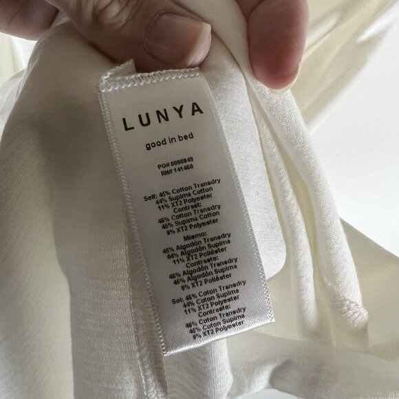 LUNYA Cool paneled sleeveless short‎ Mini dress white Lounge Wear Small Designer - Picture 5 of 9